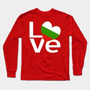 Red-White Bulgarian LOVE Long Sleeve T-Shirt